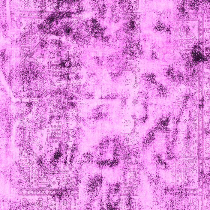 Square Machine Washable Abstract Pink Modern Rug, wshabs1781pnk