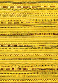 Solid Yellow Modern Rug, abs1782yw