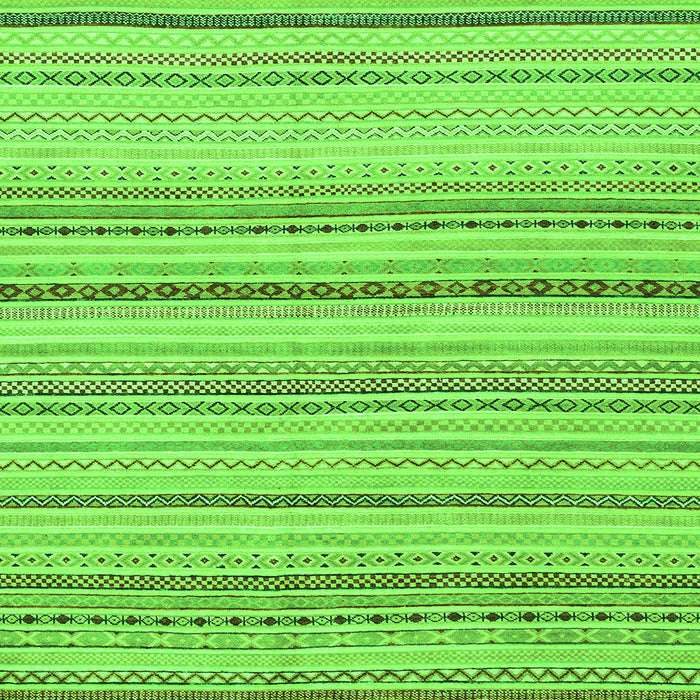 Square Machine Washable Solid Green Modern Area Rugs, wshabs1782grn
