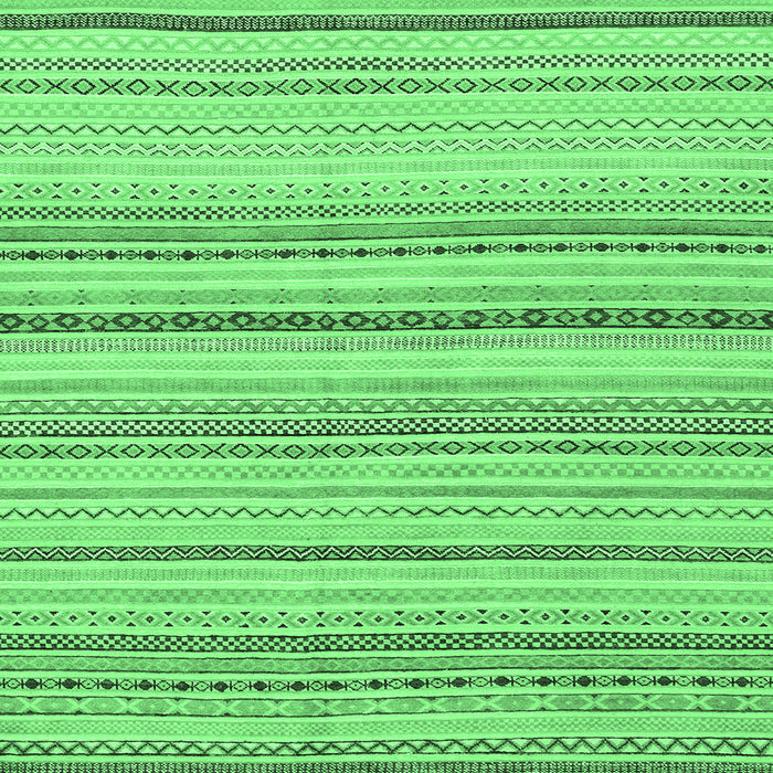 Square Machine Washable Solid Emerald Green Modern Area Rugs, wshabs1782emgrn