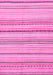 Machine Washable Solid Pink Modern Rug, wshabs1782pnk