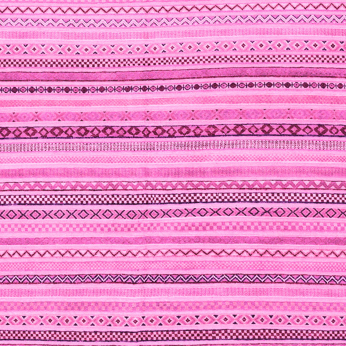 Machine Washable Solid Pink Modern Rug, wshabs1782pnk