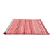 Modern Red Washable Rugs