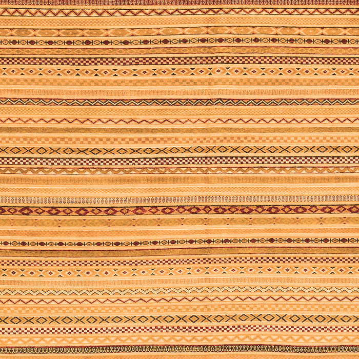 Square Machine Washable Solid Orange Modern Area Rugs, wshabs1782org