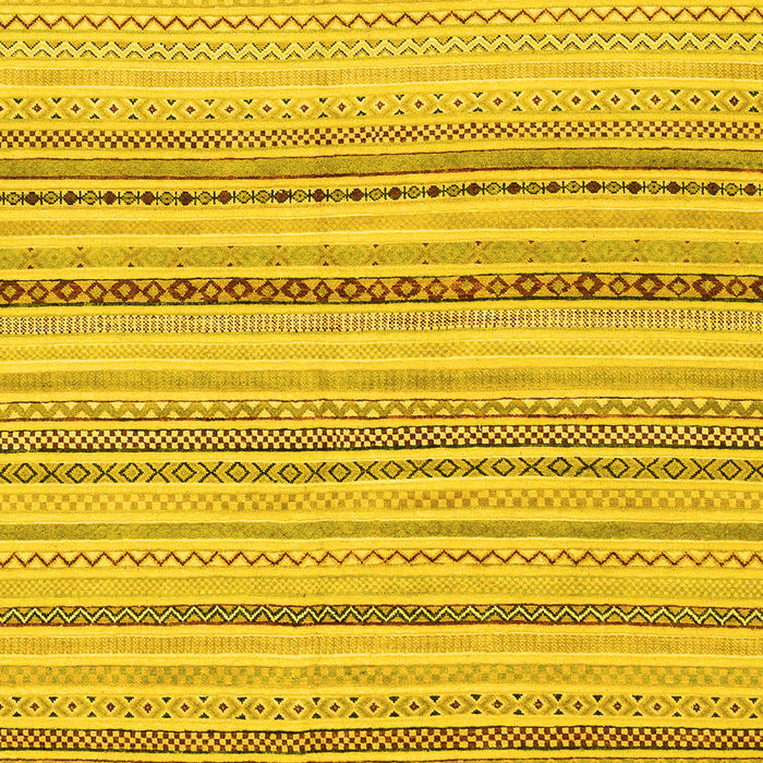 Machine Washable Solid Yellow Modern Rug, wshabs1782yw