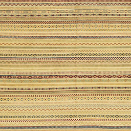 Square Machine Washable Abstract Cinnamon Brown Rug, wshabs1782