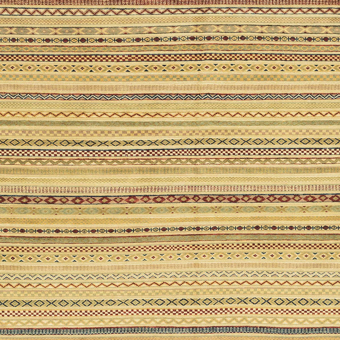 Square Machine Washable Abstract Cinnamon Brown Rug, wshabs1782