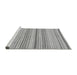 Sideview of Machine Washable Solid Gray Modern Rug, wshabs1782gry