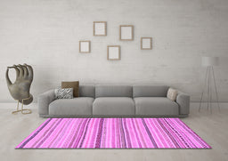 Machine Washable Solid Purple Modern Area Rugs in a Living Room, wshabs1782pur