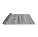 Sideview of Solid Gray Modern Rug, abs1782gry