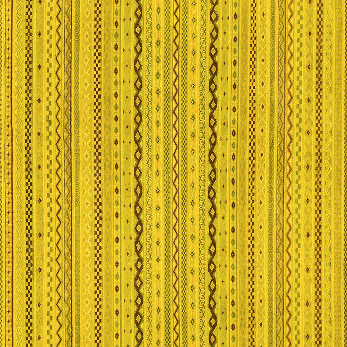 Square Solid Yellow Modern Rug, abs1783yw