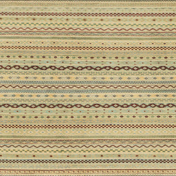 Square Abstract Yellow Solid Rug, abs1783