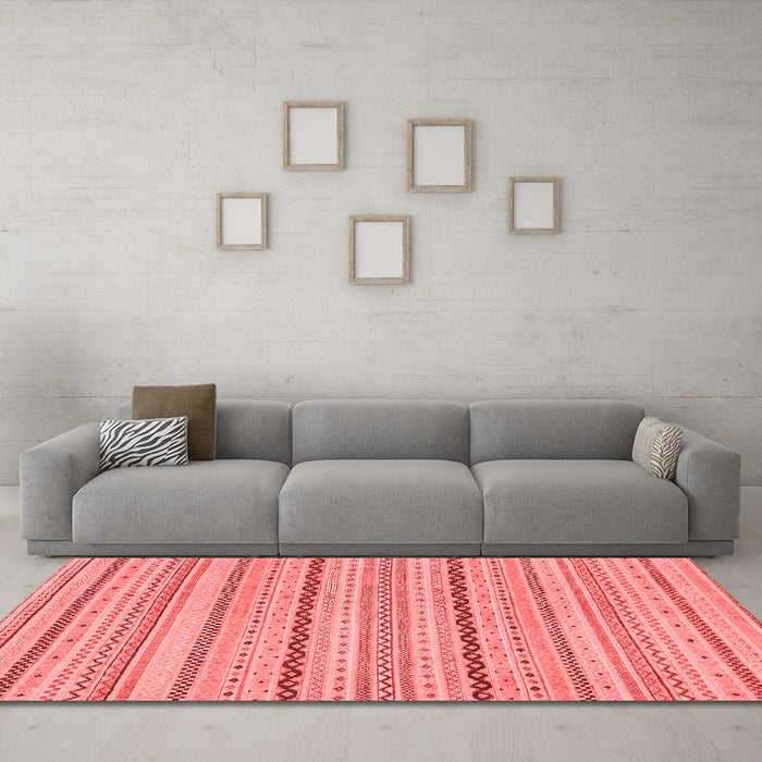 Modern Red Washable Rugs