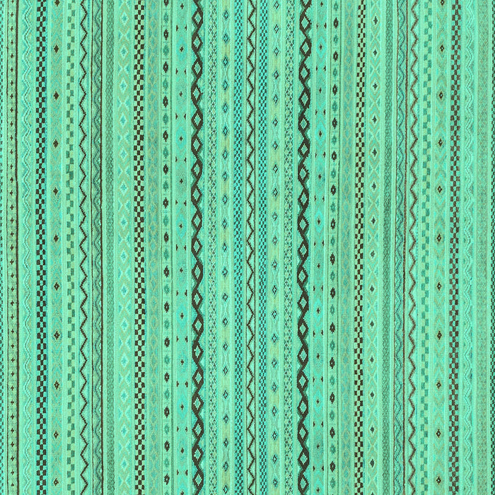 Square Machine Washable Solid Turquoise Modern Area Rugs, wshabs1783turq