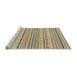 Sideview of Machine Washable Abstract Dark Almond Brown Rug, wshabs1784