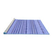 Sideview of Machine Washable Solid Blue Modern Rug, wshabs1784blu