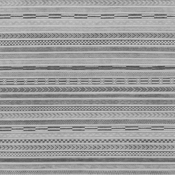 Square Machine Washable Solid Gray Modern Rug, wshabs1784gry