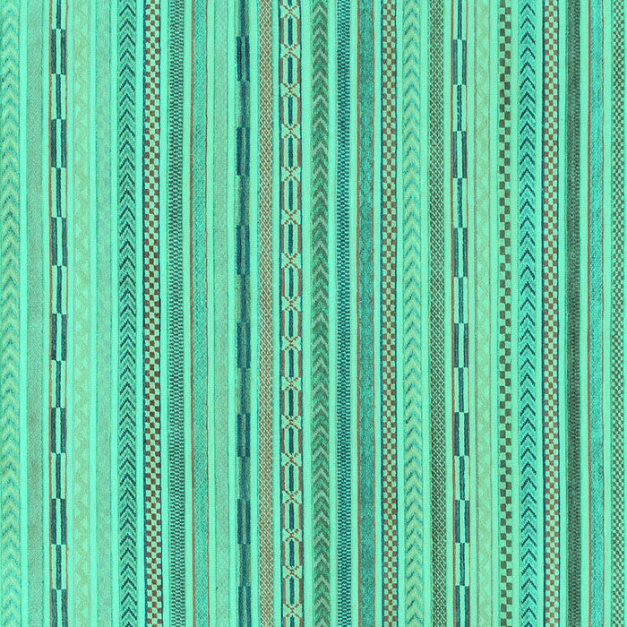 Square Solid Turquoise Modern Rug, abs1784turq