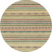 Round Machine Washable Abstract Dark Almond Brown Rug, wshabs1784