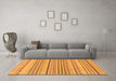 Machine Washable Solid Orange Modern Area Rugs in a Living Room, wshabs1784org