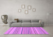 Machine Washable Solid Purple Modern Area Rugs in a Living Room, wshabs1784pur