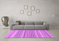 Machine Washable Solid Purple Modern Rug, wshabs1784pur