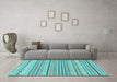 Machine Washable Solid Light Blue Modern Rug in a Living Room, wshabs1784lblu