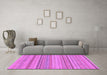 Machine Washable Solid Purple Modern Area Rugs in a Living Room, wshabs1785pur