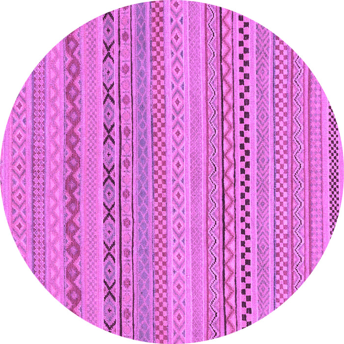 Round Solid Purple Modern Rug, abs1785pur