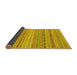 Sideview of Solid Yellow Modern Rug, abs1785yw