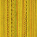 Square Solid Yellow Modern Rug, abs1785yw