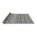 Sideview of Solid Gray Modern Rug, abs1785gry