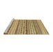 Sideview of Machine Washable Abstract Light Brown Rug, wshabs1786