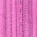 Square Machine Washable Solid Pink Modern Rug, wshabs1786pnk