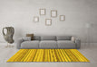 Machine Washable Solid Yellow Modern Rug in a Living Room, wshabs1786yw