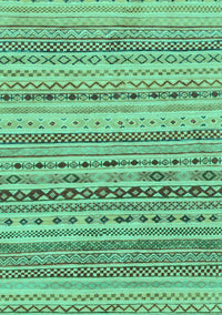 Solid Turquoise Modern Rug, abs1786turq