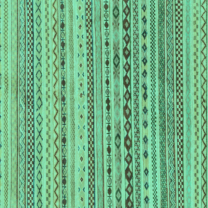 Square Machine Washable Solid Turquoise Modern Area Rugs, wshabs1786turq