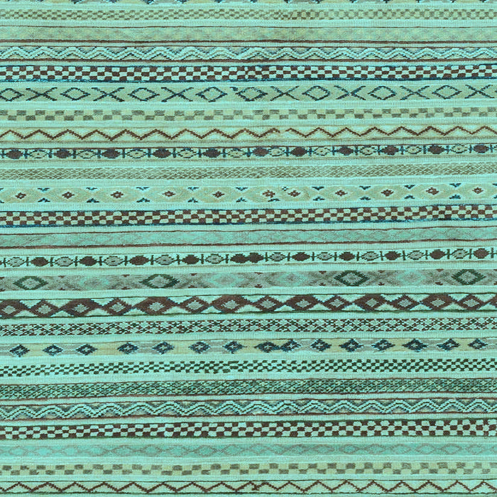 Square Machine Washable Solid Light Blue Modern Rug, wshabs1786lblu