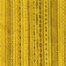 Square Solid Yellow Modern Rug, abs1786yw