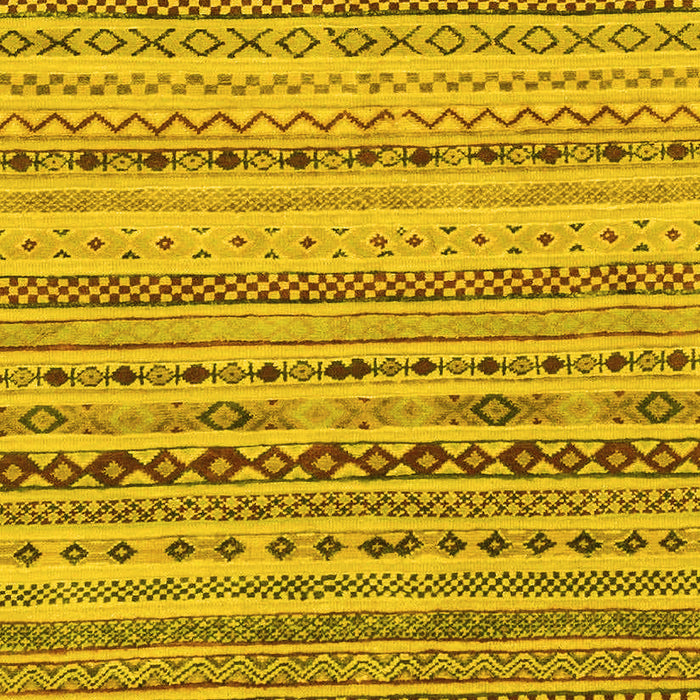 Machine Washable Solid Yellow Modern Rug, wshabs1786yw