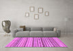 Machine Washable Solid Purple Modern Area Rugs in a Living Room, wshabs1786pur