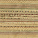 Square Abstract Light Brown Solid Rug, abs1786