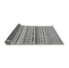 Sideview of Solid Gray Modern Rug, abs1787gry