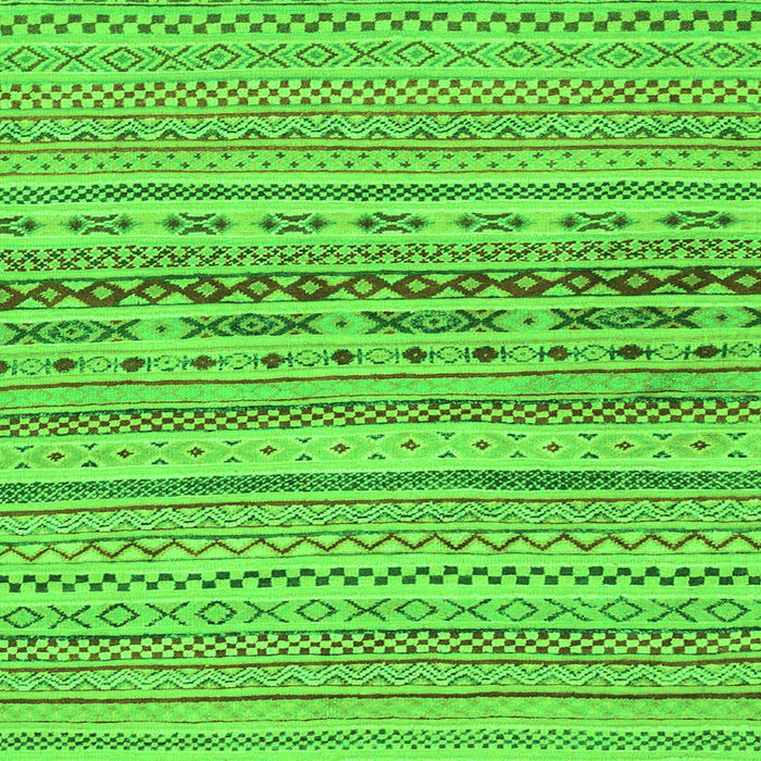 Square Solid Green Modern Rug, abs1787grn