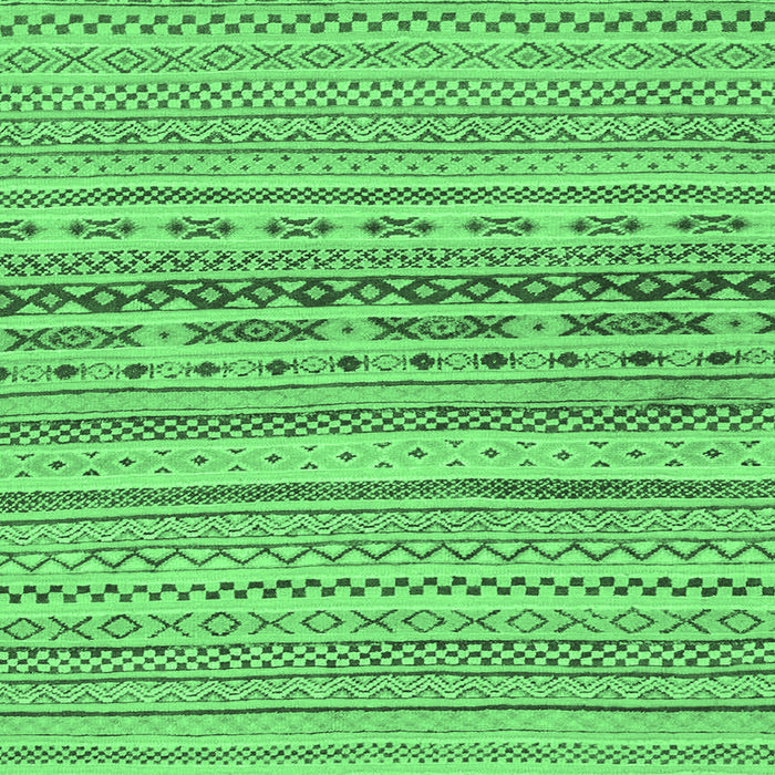 Square Machine Washable Solid Emerald Green Modern Area Rugs, wshabs1787emgrn