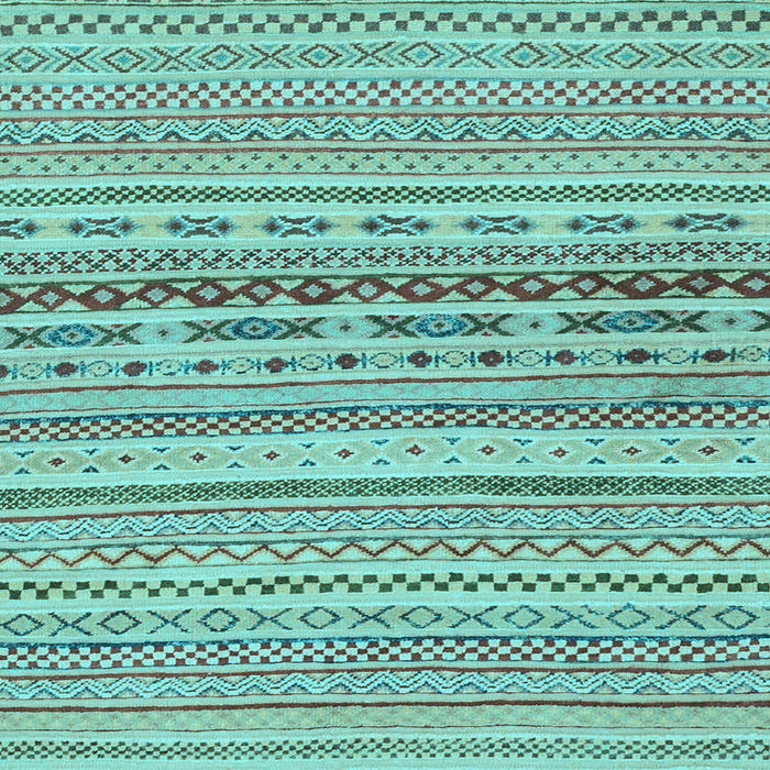 Square Machine Washable Solid Light Blue Modern Rug, wshabs1787lblu