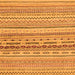 Square Machine Washable Solid Orange Modern Area Rugs, wshabs1787org