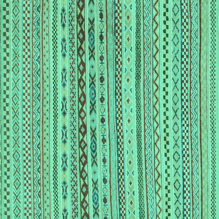 Square Solid Turquoise Modern Rug, abs1787turq