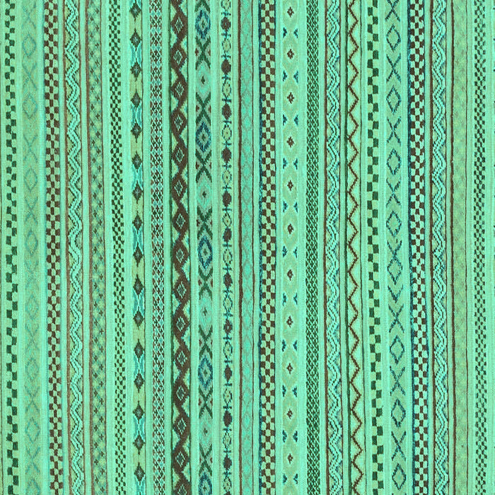 Square Machine Washable Solid Turquoise Modern Area Rugs, wshabs1788turq