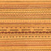 Square Solid Orange Modern Rug, abs1788org